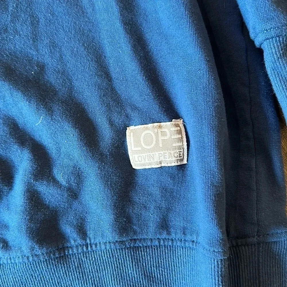 LOPE Blue Sweatshirt “remember” size M - Picture 5 of 6